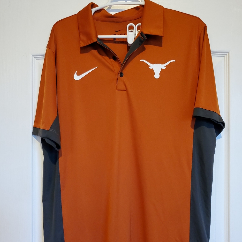 Nike Texas Longhorns Dri Fit Polo Large